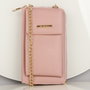 Zoozie Bags Bolsa de Teléfono de Cuero Crossbody Powder